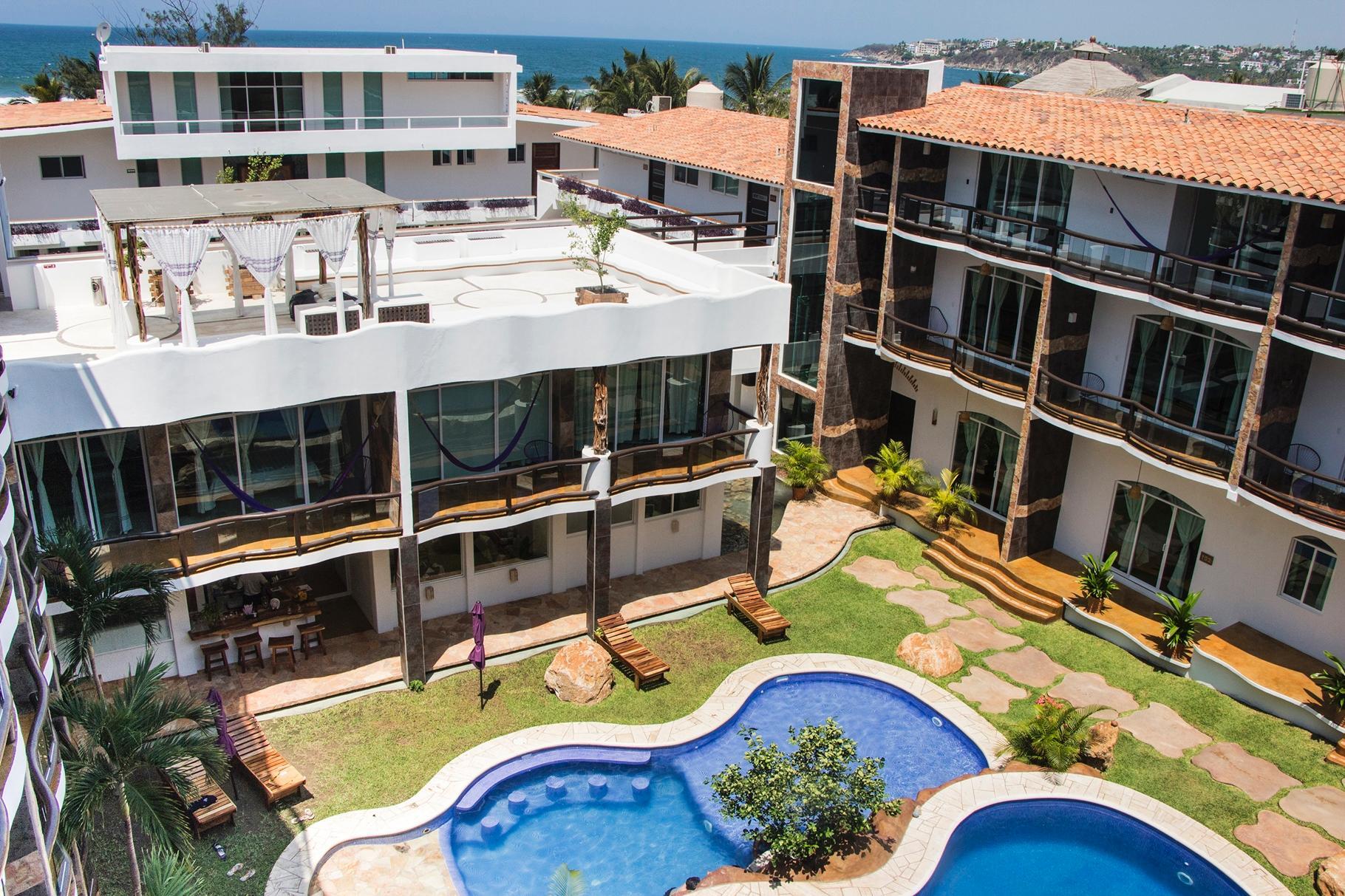 Hotel Rockaway Puerto Escondido  Eksteriør bilde